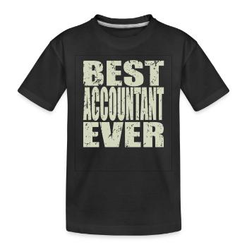 Meilleur comptable de tous les temps Cadeau comptable - T-shirt bio Premium Enfant - noir - Devant