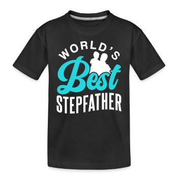 Le meilleur beau-père du monde beau-père Beau-père - T-shirt bio Premium Enfant - noir - Devant