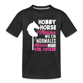 Hobby Horse Hobby Horsing Girls - T-shirt bio Premium Enfant - noir - Devant