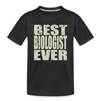 Meilleur biologiste de tous les temps Cadeau de biologiste - T-shirt bio Premium Enfant - noir - Devant