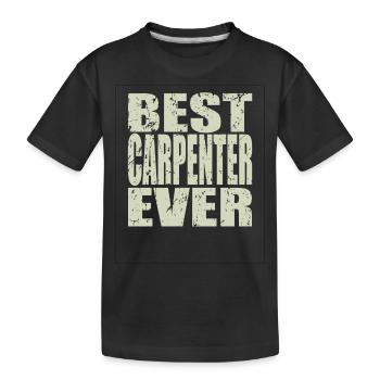 Best Craftsman ever Craftsman Gift - Kids' Premium Organic T-Shirt - black - Front