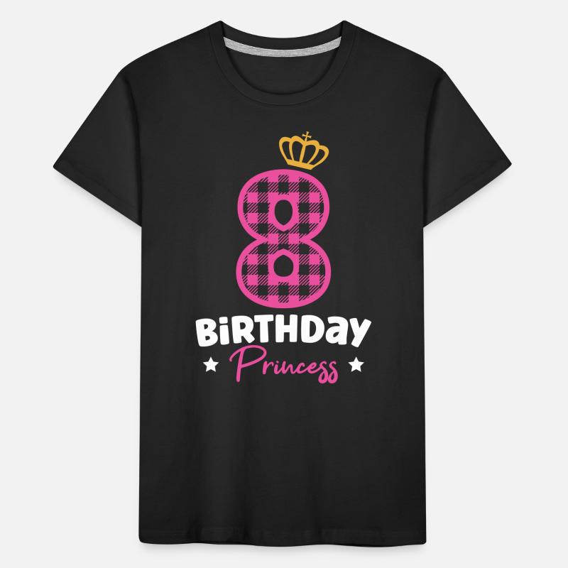 8. Geburtstag Mädchen Geschenk Kinder Premium Bio T-Shirt
