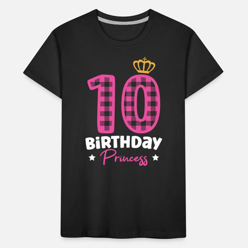 10. Geburtstag Mädchen Geschenk Kinder Premium Bio T-Shirt