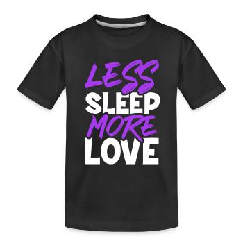 amour du sommeil - T-shirt bio Premium Enfant - noir - Devant