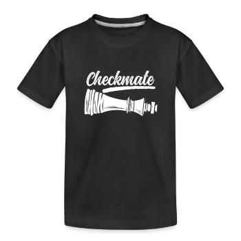 König Schachmatt - Kinder Premium Bio T-Shirt - Schwarz - Vorne