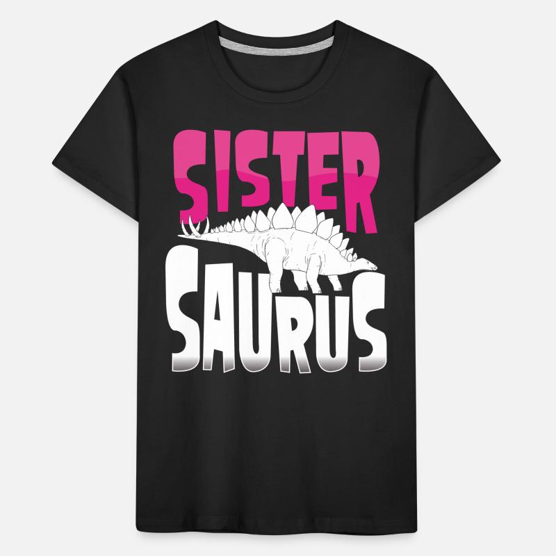 Sister Stegosaurus Kids' Premium Organic T-Shirt