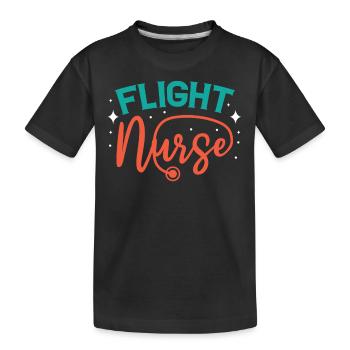 Médecin de vol Médecin de vol Infirmière de vol Profession - T-shirt bio Premium Enfant - noir - Devant