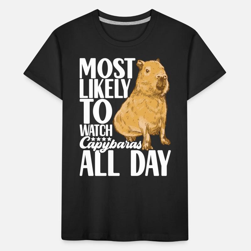 Permis d’eau de Capybara T-shirt bio Premium Enfant