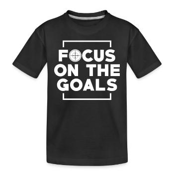 Motivation Succès Focus Objectifs Dire - T-shirt bio Premium Enfant - noir - Devant