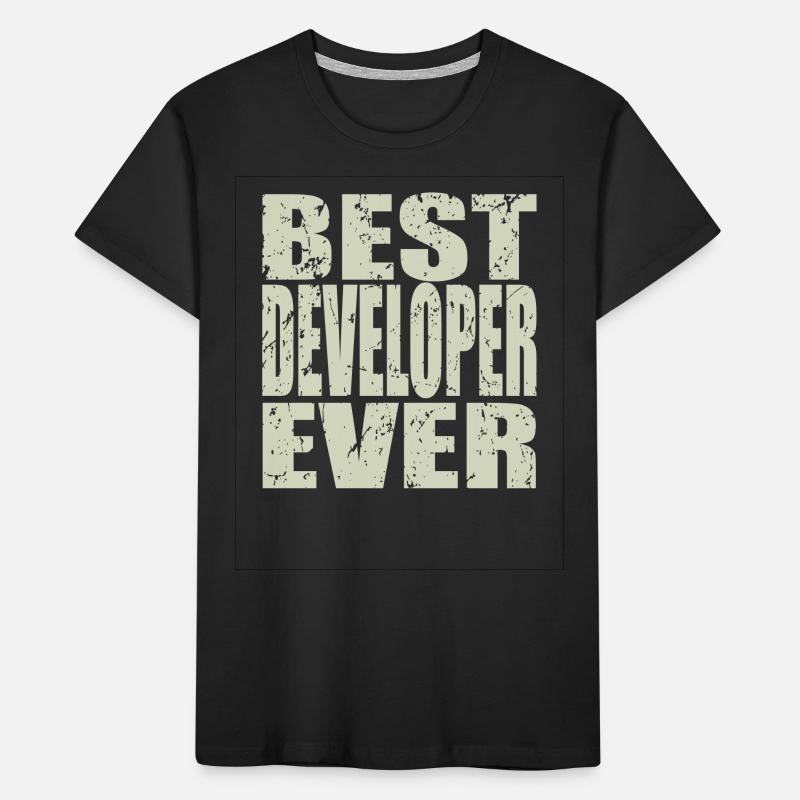 Best Developer ever Developer Gift Kids' Premium Organic T-Shirt