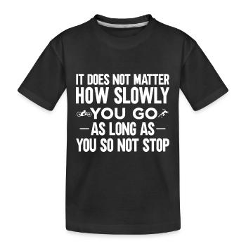 Paratriathletes Fitness World Triathlon Para-series - Kids' Premium Organic T-Shirt - black - Front