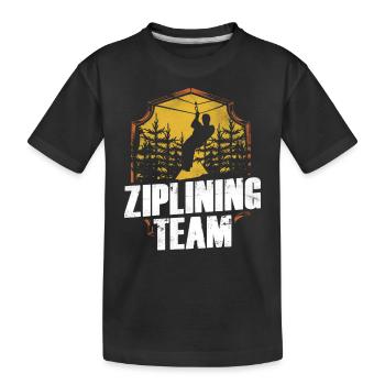 Ziplining Team Zipline Sport Zipline Dictons - T-shirt bio Premium Enfant - noir - Devant