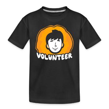 Bénévolat bénévole - T-shirt bio Premium Enfant - noir - Devant