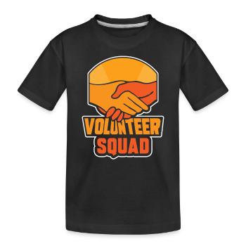 Équipe de bénévoles Profession Bénévole - T-shirt bio Premium Enfant - noir - Devant