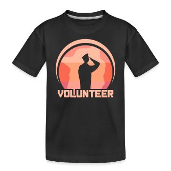 Bénévolat bénévole - T-shirt bio Premium Enfant - noir - Devant