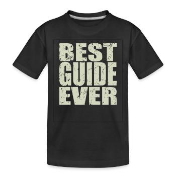 Meilleur guide jamais Guide Cadeau - T-shirt bio Premium Enfant - noir - Devant