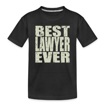 Best Anwalt ever Anwalt Geschenk - Kinder Premium Bio T-Shirt - Schwarz - Vorne