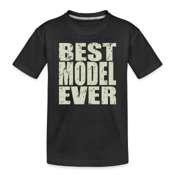 Meilleur modèle de cadeau de modèle - T-shirt bio Premium Enfant - noir - Devant