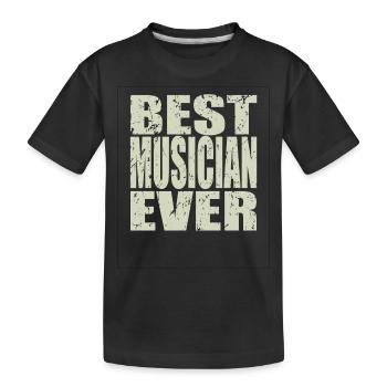 Meilleur musicien de tous les temps Cadeau de musicien - T-shirt bio Premium Enfant - noir - Devant