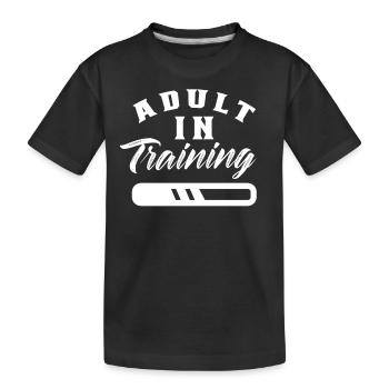Adulte en éducation Anniversaire d’adulte - T-shirt bio Premium Enfant - noir - Devant