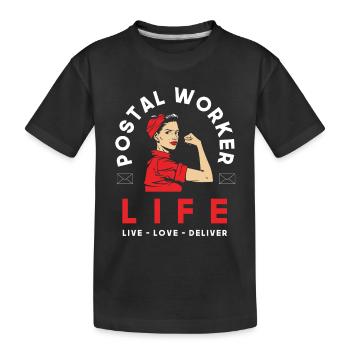 Commis de poste Mme Profession - T-shirt bio Premium Enfant - noir - Devant
