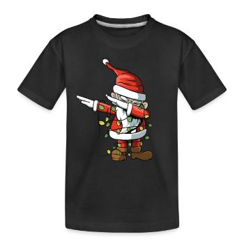 Dabbing Père Noël - T-shirt bio Premium Enfant - noir - Devant