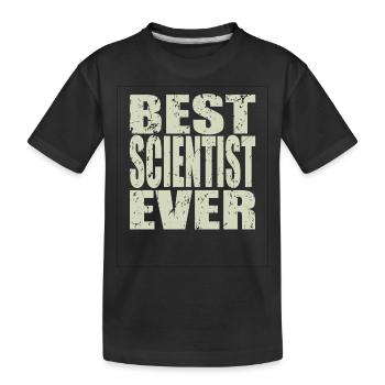Meilleur scientifique de tous les temps Cadeau de scientifique - T-shirt bio Premium Enfant - noir - Devant