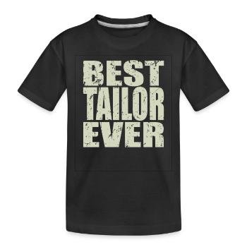 Best Schneider ever Schneider Geschenk - Kinder Premium Bio T-Shirt - Schwarz - Vorne