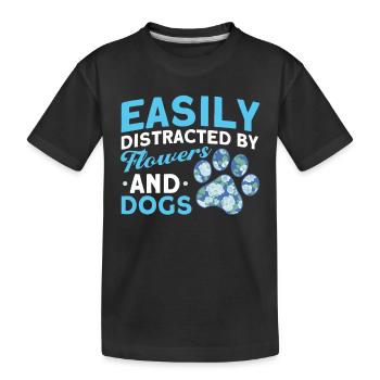 Florist Floristik Blumen Blumenladen Florist - Kinder Premium Bio T-Shirt - Schwarz - Vorne