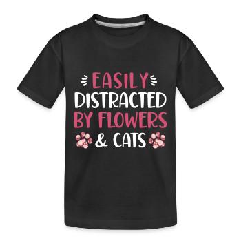 Florist Floristik Blumen Blumenladen Florist - Kinder Premium Bio T-Shirt - Schwarz - Vorne