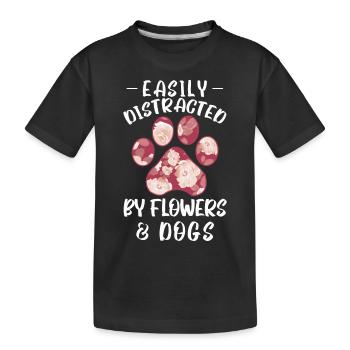 Florist Floristik Blumen Blumenladen Florist - Kinder Premium Bio T-Shirt - Schwarz - Vorne