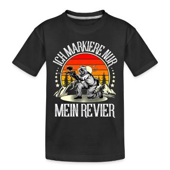 Paintball - Kinder Premium Bio T-Shirt - Schwarz - Vorne