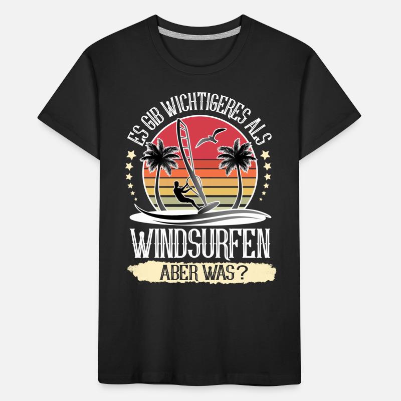 Windsurfen Windsurfer Windsurf Kinder Premium Bio T-Shirt