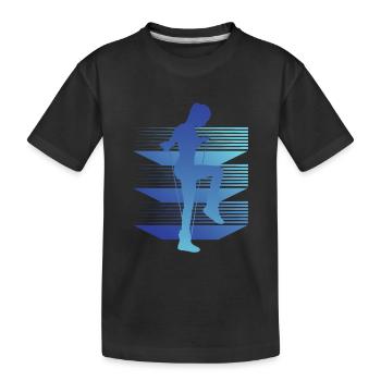 Géométrie Saut à la corde - T-shirt bio Premium Enfant - noir - Devant
