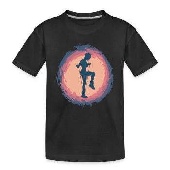 Saut à la corde à éclaboussures - T-shirt bio Premium Enfant - noir - Devant