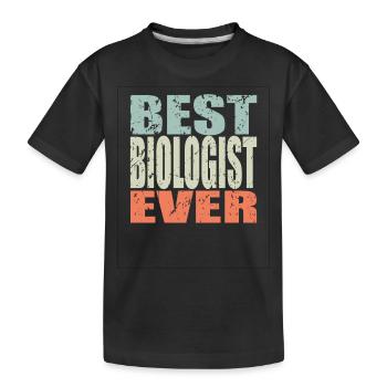 Meilleur biologiste de tous les temps Cadeau de biologiste - T-shirt bio Premium Enfant - noir - Devant