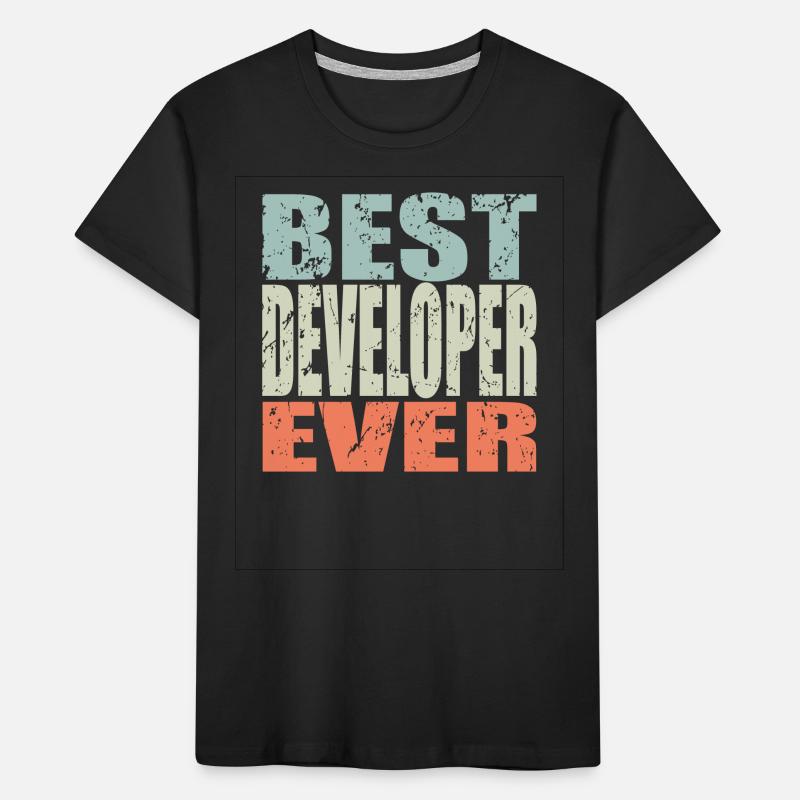 Best Developer ever Developer Gift Kids' Premium Organic T-Shirt