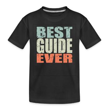 Meilleur guide jamais Guide Cadeau - T-shirt bio Premium Enfant - noir - Devant