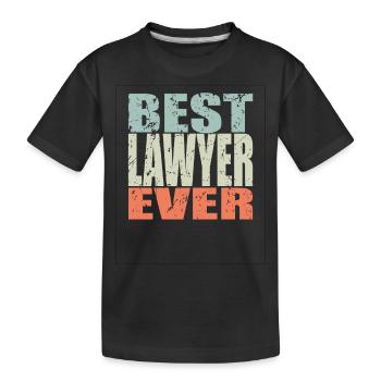 Best Anwalt ever Anwalt Geschenk - Kinder Premium Bio T-Shirt - Schwarz - Vorne