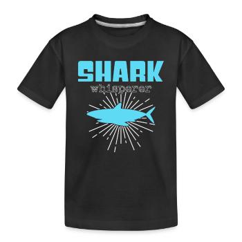 Chuchoteur de requin - T-shirt bio Premium Enfant - noir - Devant