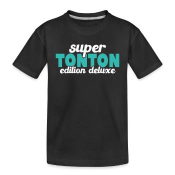 Super Tonton Édition Deluxe - T-shirt bio Premium Enfant - noir - Devant