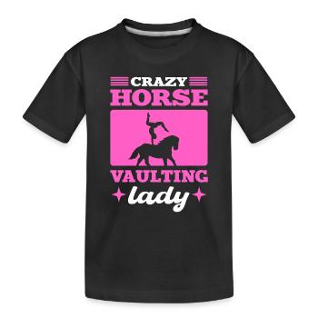 Crazy Horse Vaulting Lady Vaulting Acrobaties - T-shirt bio Premium Enfant - noir - Devant