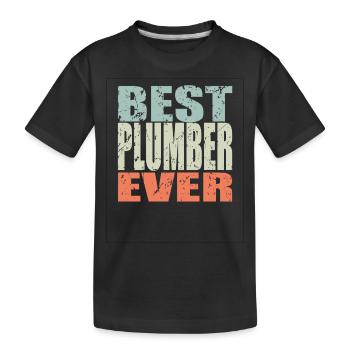 Best Klempner ever Klempner Geschenk - Kinder Premium Bio T-Shirt - Schwarz - Vorne