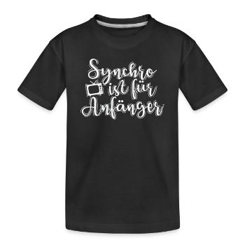 Synchro ist für Anfänger Übersetzung - Kinder Premium Bio T-Shirt - Schwarz - Vorne
