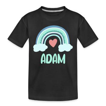 Adam Nom Rainbow Baby - T-shirt bio Premium Enfant - noir - Devant