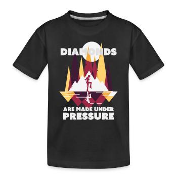 Diamants de saut à la corde - T-shirt bio Premium Enfant - noir - Devant