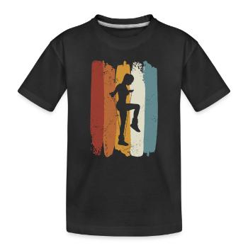 Saut à la corde rétro - T-shirt bio Premium Enfant - noir - Devant