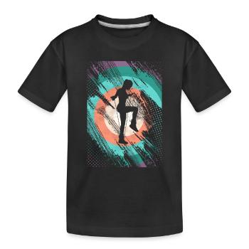 Saut à la corde rétro - T-shirt bio Premium Enfant - noir - Devant