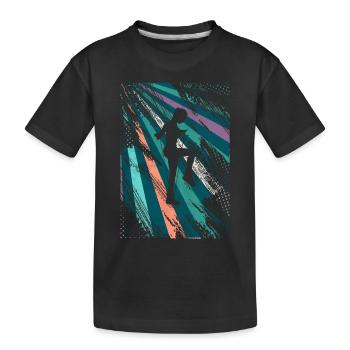 Saut à la corde rétro - T-shirt bio Premium Enfant - noir - Devant