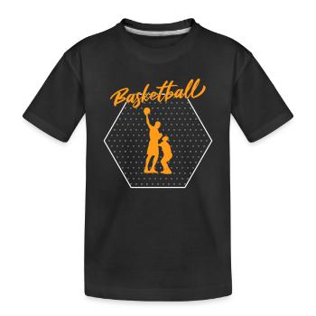 Basket-ball - T-shirt bio Premium Enfant - noir - Devant